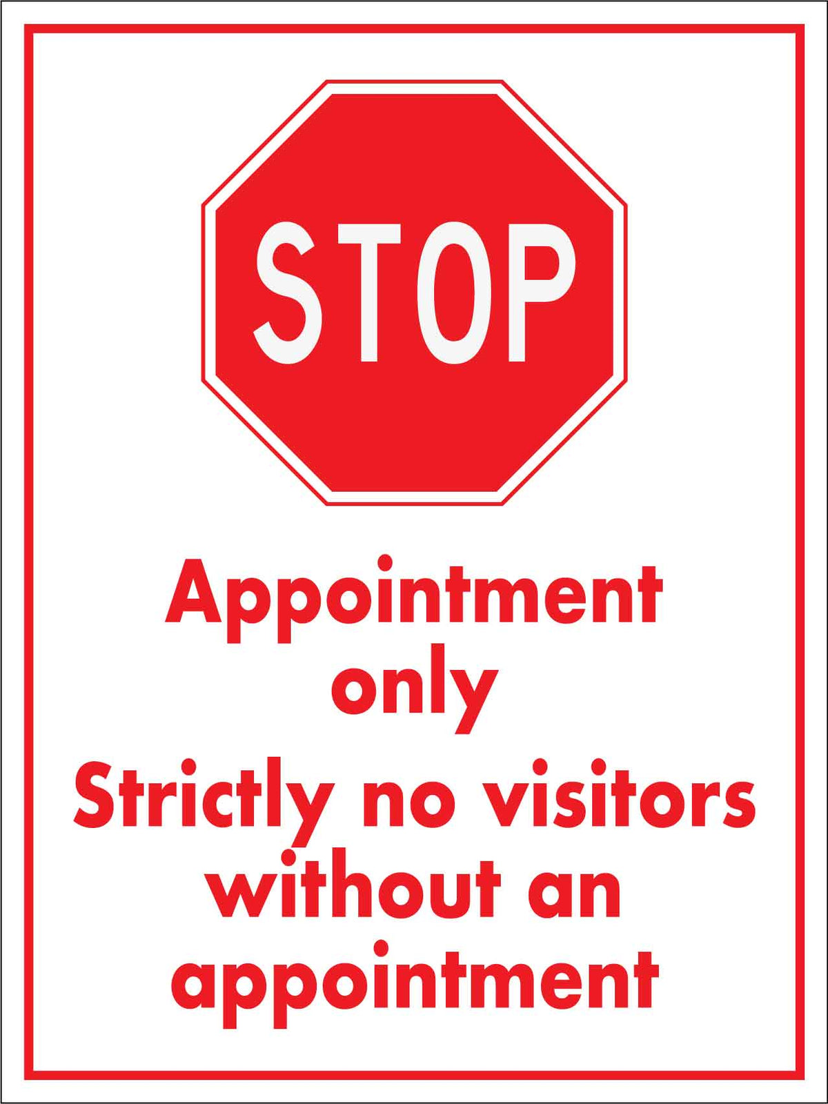 a sales visit without an appointment
