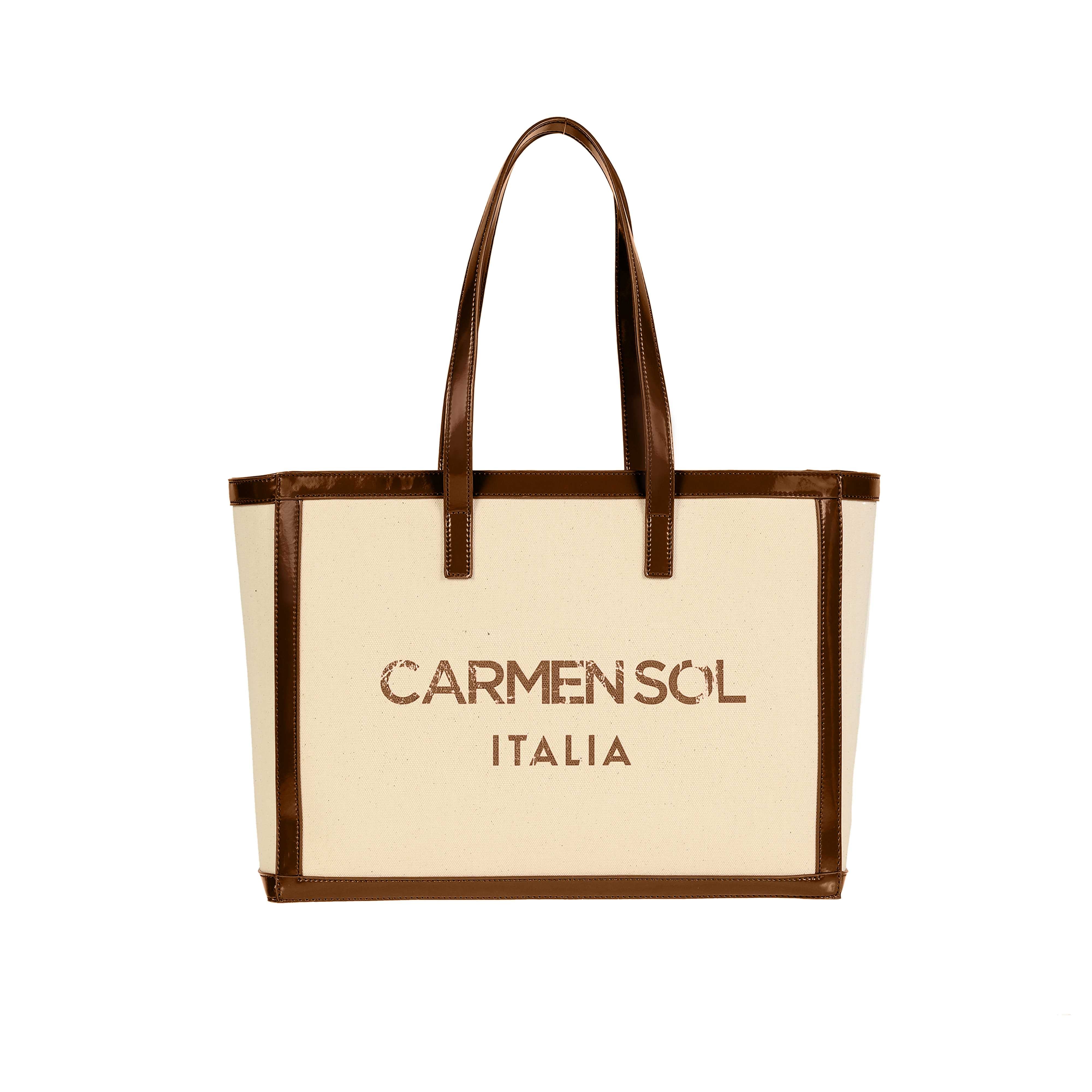 Buy Capri canvas melissa tote, womens beach purse | Carmen Sol -  