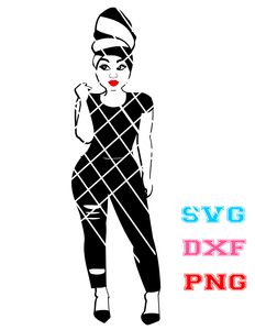 Akuba Svg Sassy Lady Svg Dxf Png Poui Designs