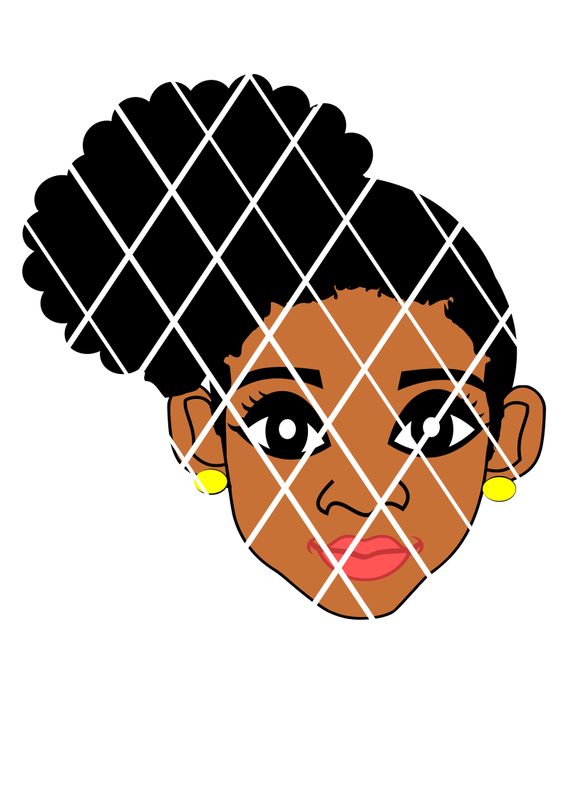 Download Little Girl SVG, Afro Puff Girl svg, Silhouette svg,Cricut ...