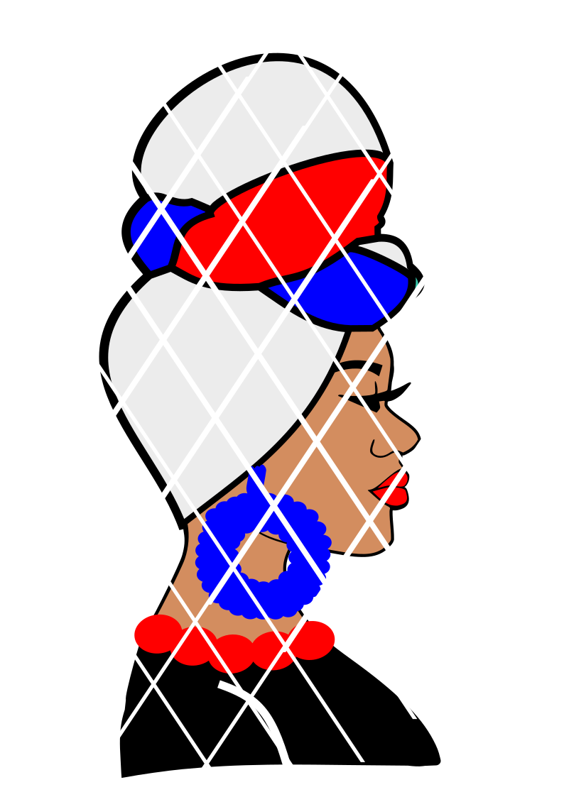 4th of July Headwrap svg,Black Woman in headwrap svg, PNG ...