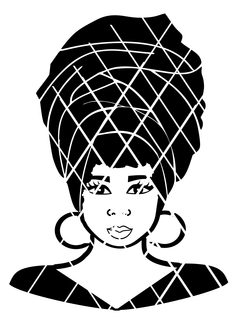 Download Headwrap Carol svg, Afro svg,Headwrap woman, African American woman - Poui Designs