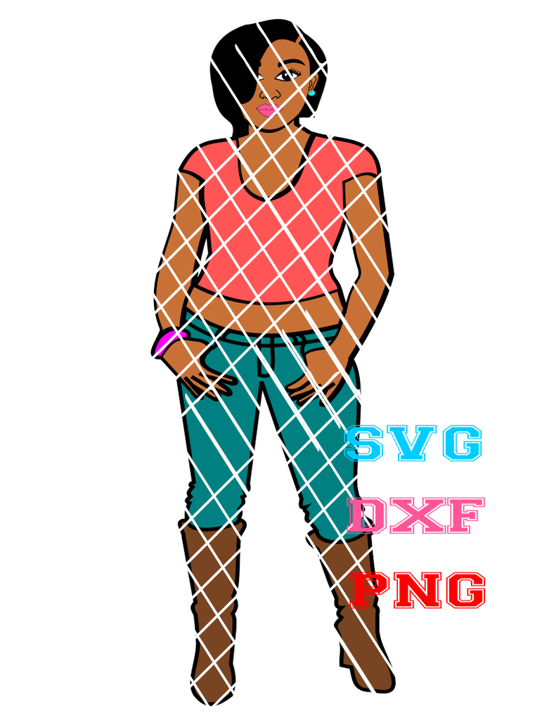 Download Jenny in Boots svg,dxf,png - Poui Designs