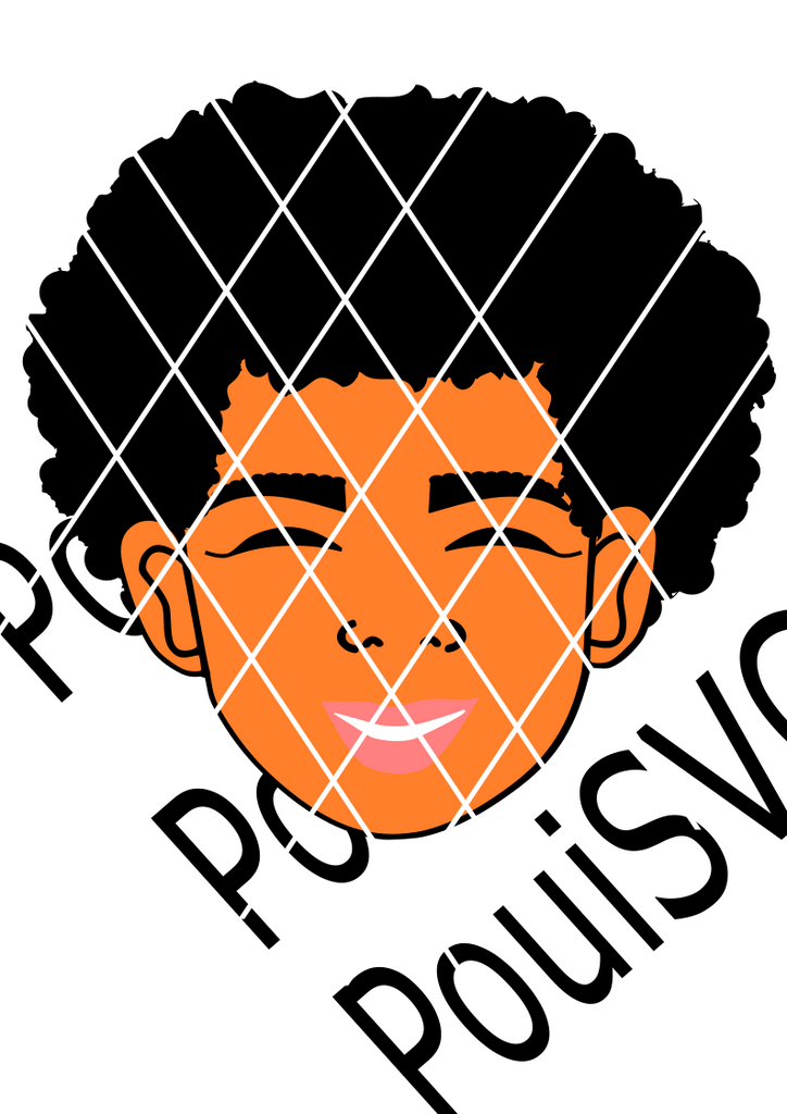Download Julian SVG cut file, African American boy svg,Afro svg,Kid ...