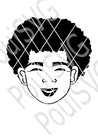 Download Julian SVG cut file, African American boy svg,Afro svg,Kid ...