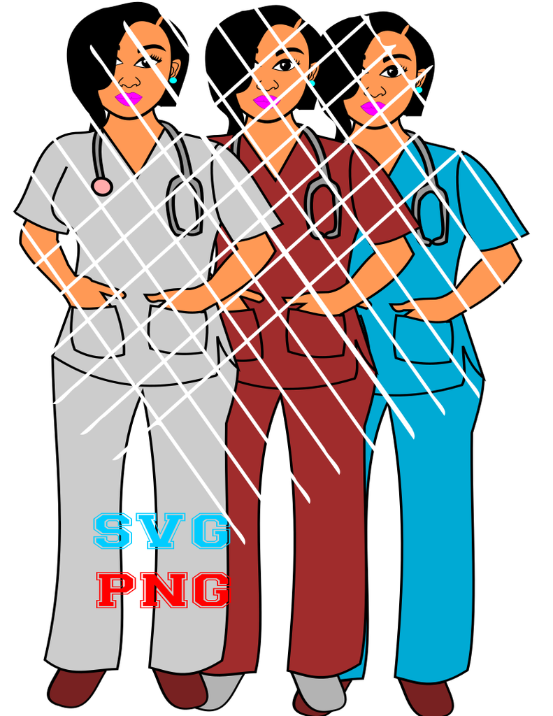 Download Afro Nurse SVG, Candice svg - Poui Designs