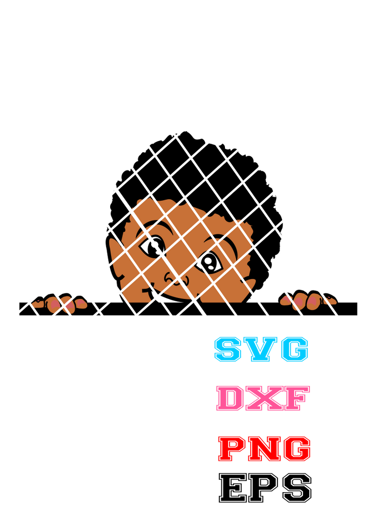 Download Peeking SVG, African American boy svg, Little boy face svg ...