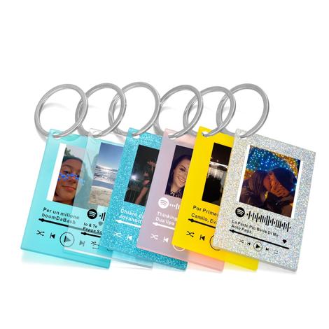 Spotify code photo keychain