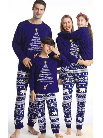 christmas lights matching family pajama set