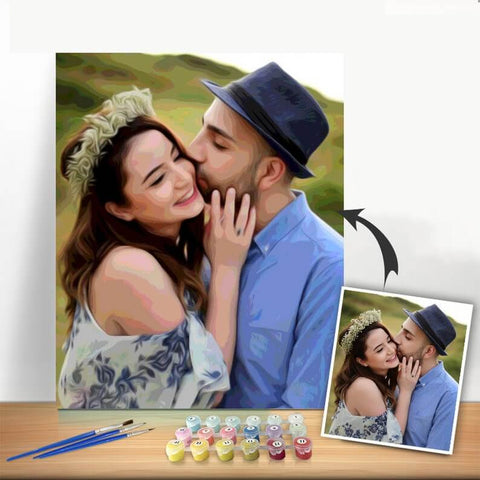 custom photo paint by numbers