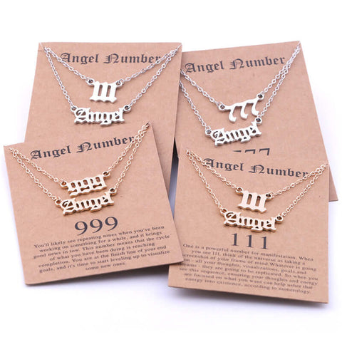 angel number necklace with meaning