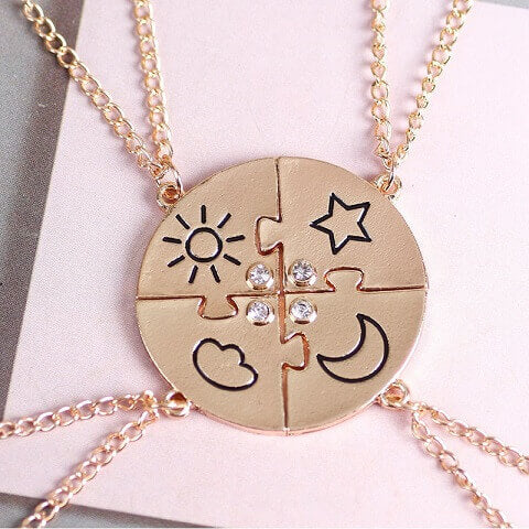 best friend necklaces for 4