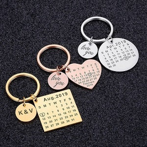 valentines gifts for boyfriend calendar keychain