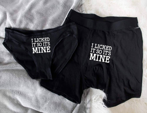 best matching couple underwear set