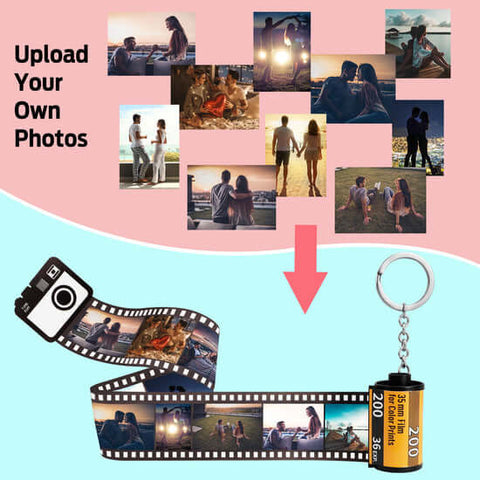 custom film roll keychain