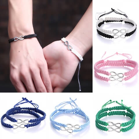 infinity bracelets for couples