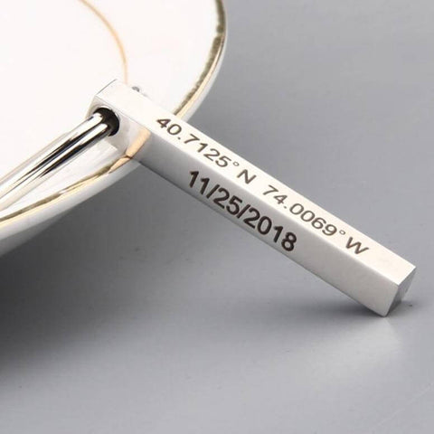 coordinates keychain