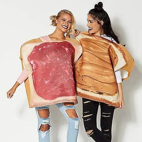 peanut butter and jelly sandwich costume