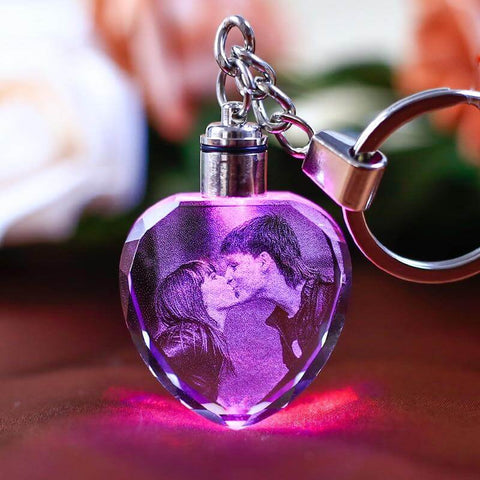 personalized photo led keychain