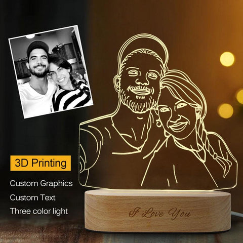 3D photo lamp