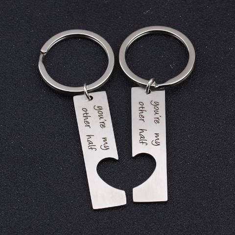 you are my other half keychain