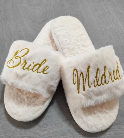 Personalized Bride To Be Slippers Bachelorette Party Favors – BigBeryl