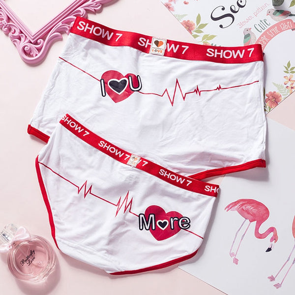 I Love You Printed Couples Matching Underwear Set – BigBeryl