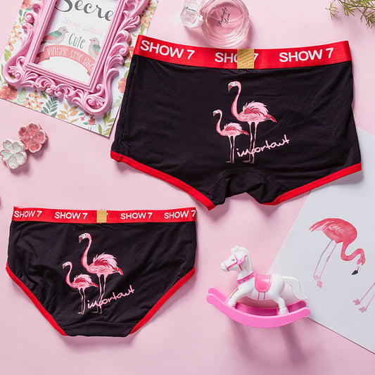 USAHTOOQ SALES Couples Matching Underwear, Set of 2 Pieces, Christmas  Valentines - Man : L / Woman : XS