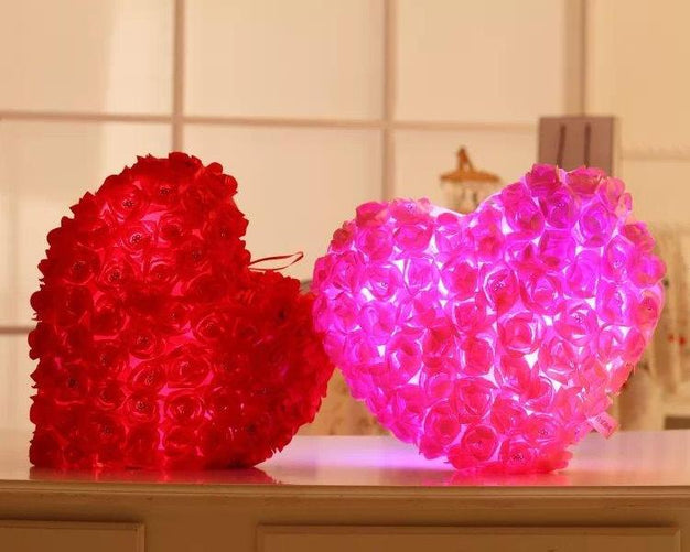 Heart Plush Luminous Pillow | Light Up Pillow - BigBeryl