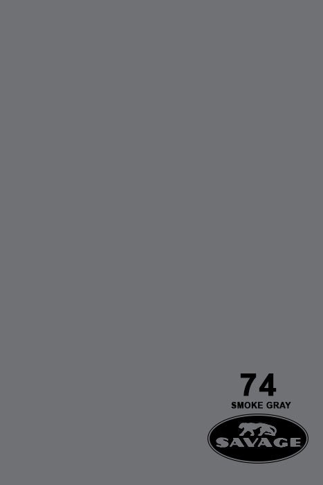 Savage Widetone Seamless Background Paper (#74 Smoke Gray, 9ft x 36ft) —  Shuttermaster pro