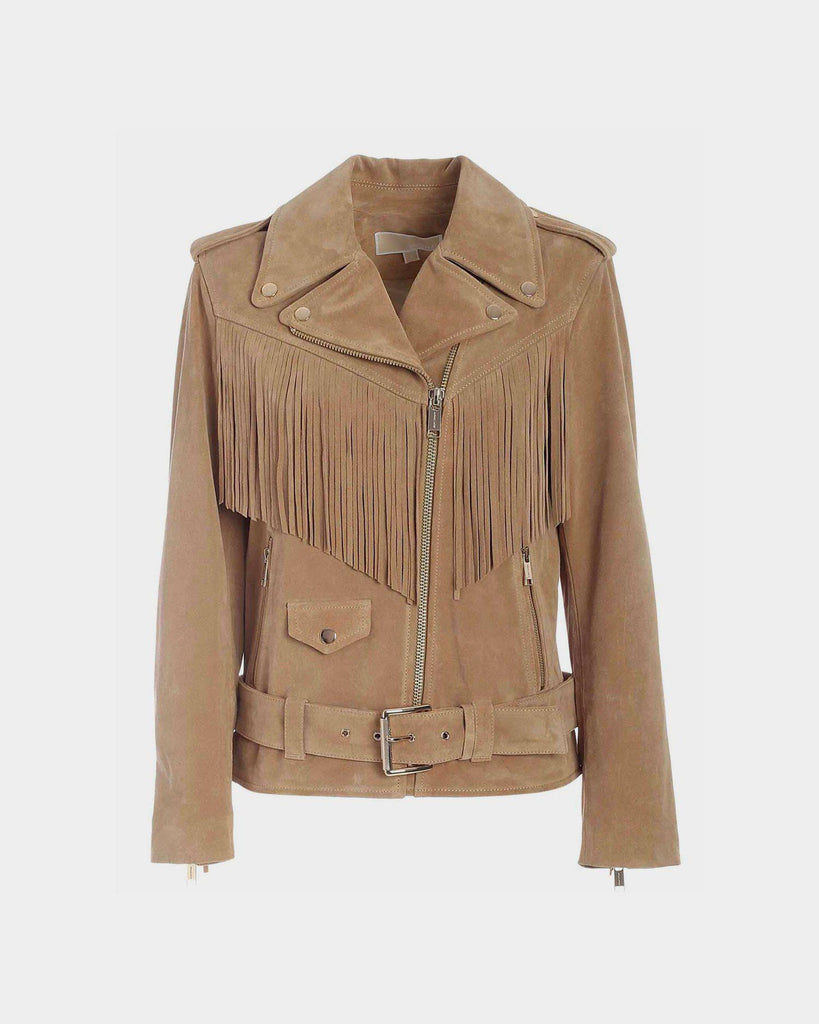 Michael Kors | Fringe Leather Moto Suede Jacket | lemlò