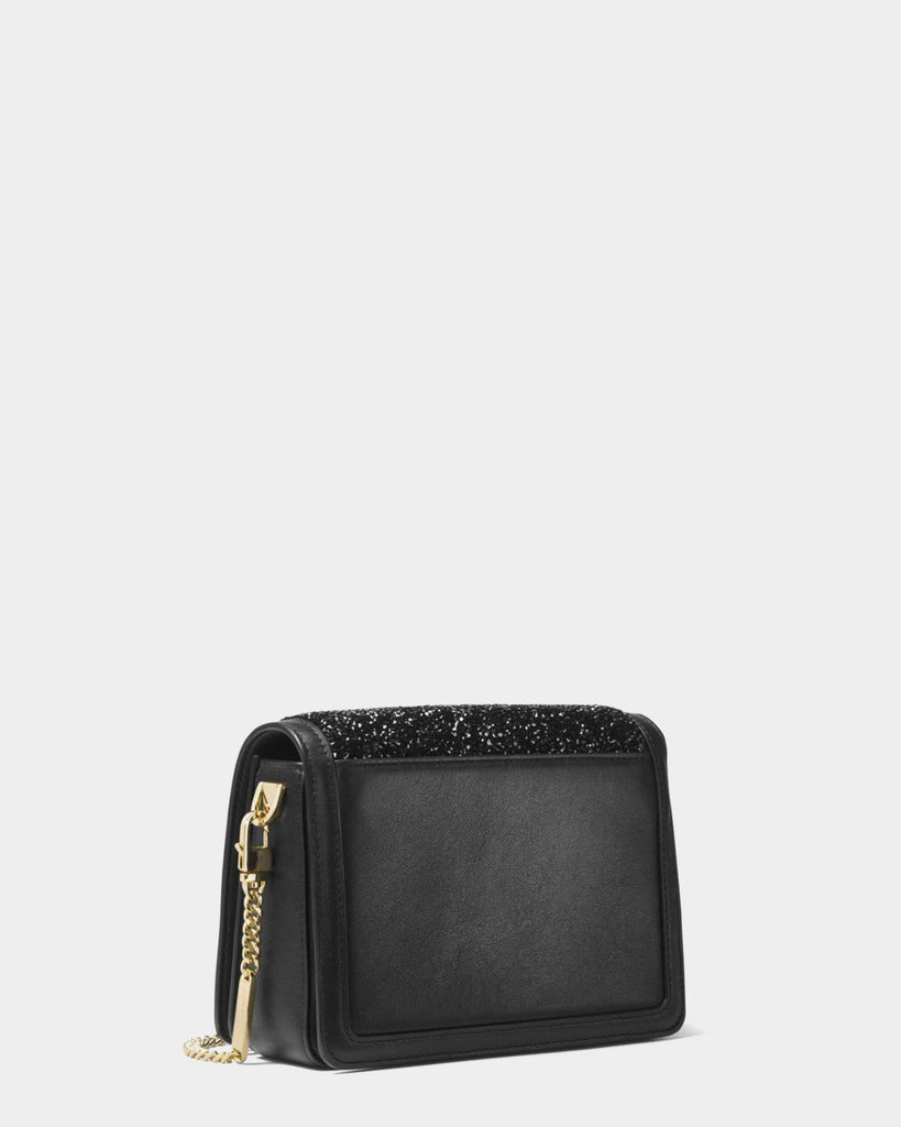 Michael Kors | Clutch bag Jade MD Gusset Clutch black glitter | lemlò