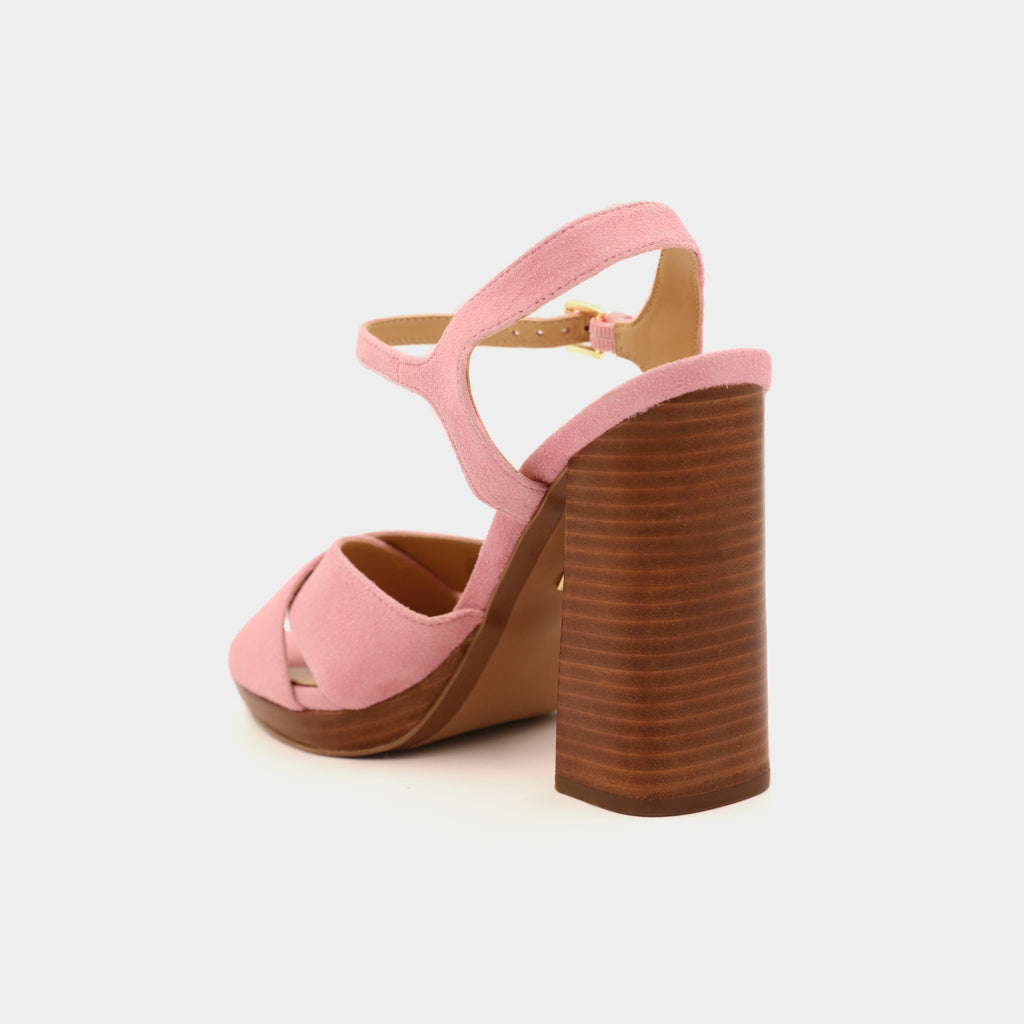 Michael Kors | Alexia pink suede sandal | lemlò