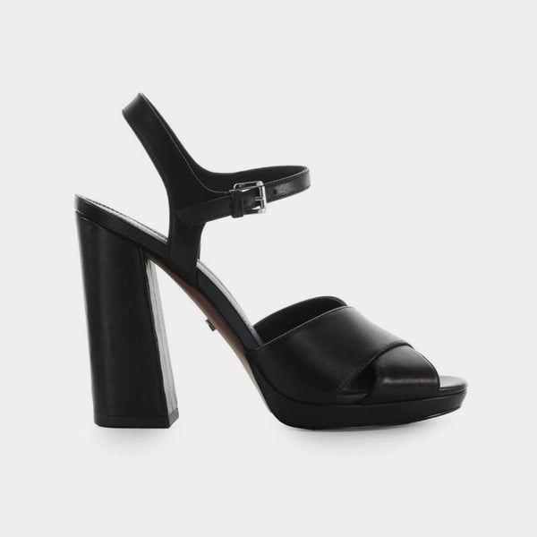 Michael Kors | Alexia black leather sandal | lemlò