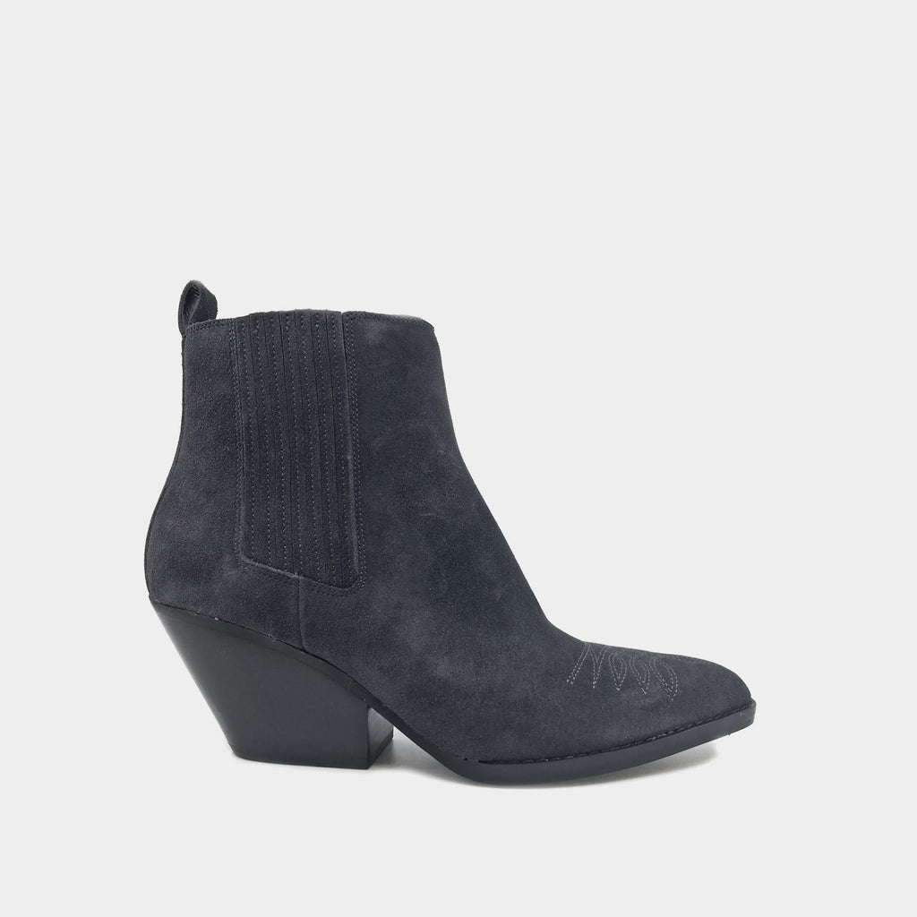 Michael Kors | Sinclair Texan ankle boot in slate gray suede | lemlò