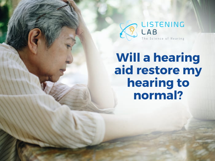Will a Hearing Aid Restore My Hearing to Normal