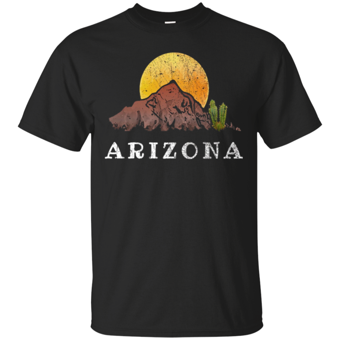 Arizona Shirt With Mountain Desert Scene