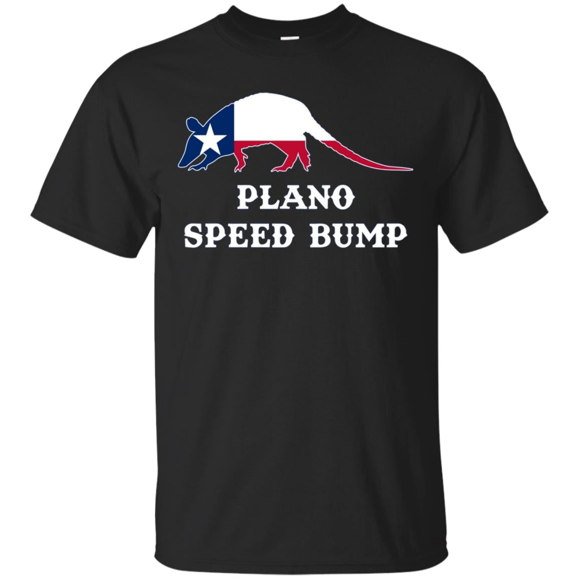 Funny Armadillo Texas Flag Plano Speed Bump Gift T Shirt