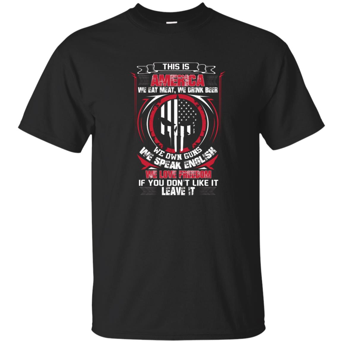 Funny America Gun Lovers Freedom 2nd Adt T-shirt