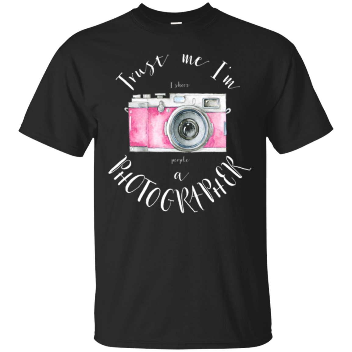 Photographer With Camera And Pink T Shirt