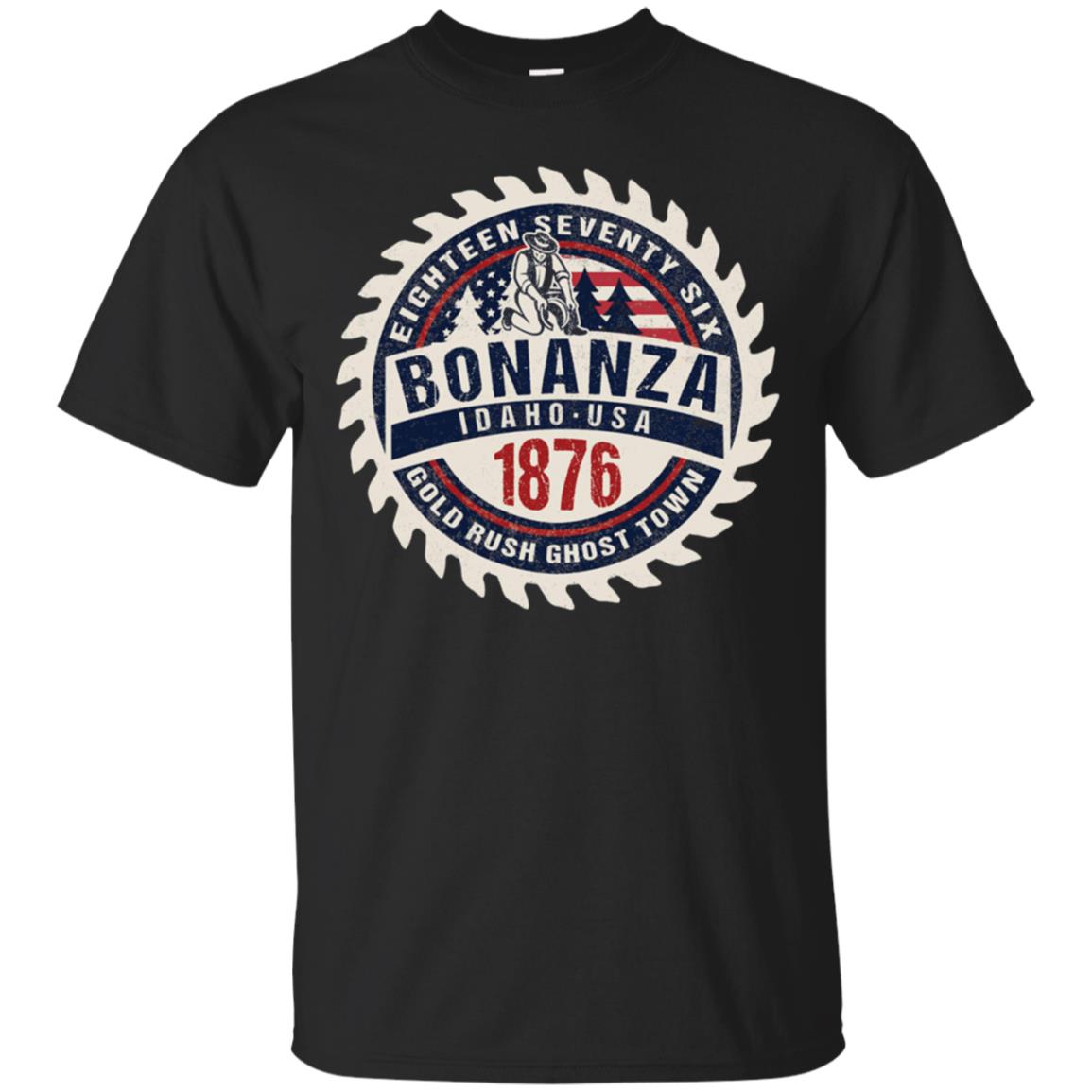 Bonanza Idaho 1876 Gold Rush Ghost Town History Ls T Shirt