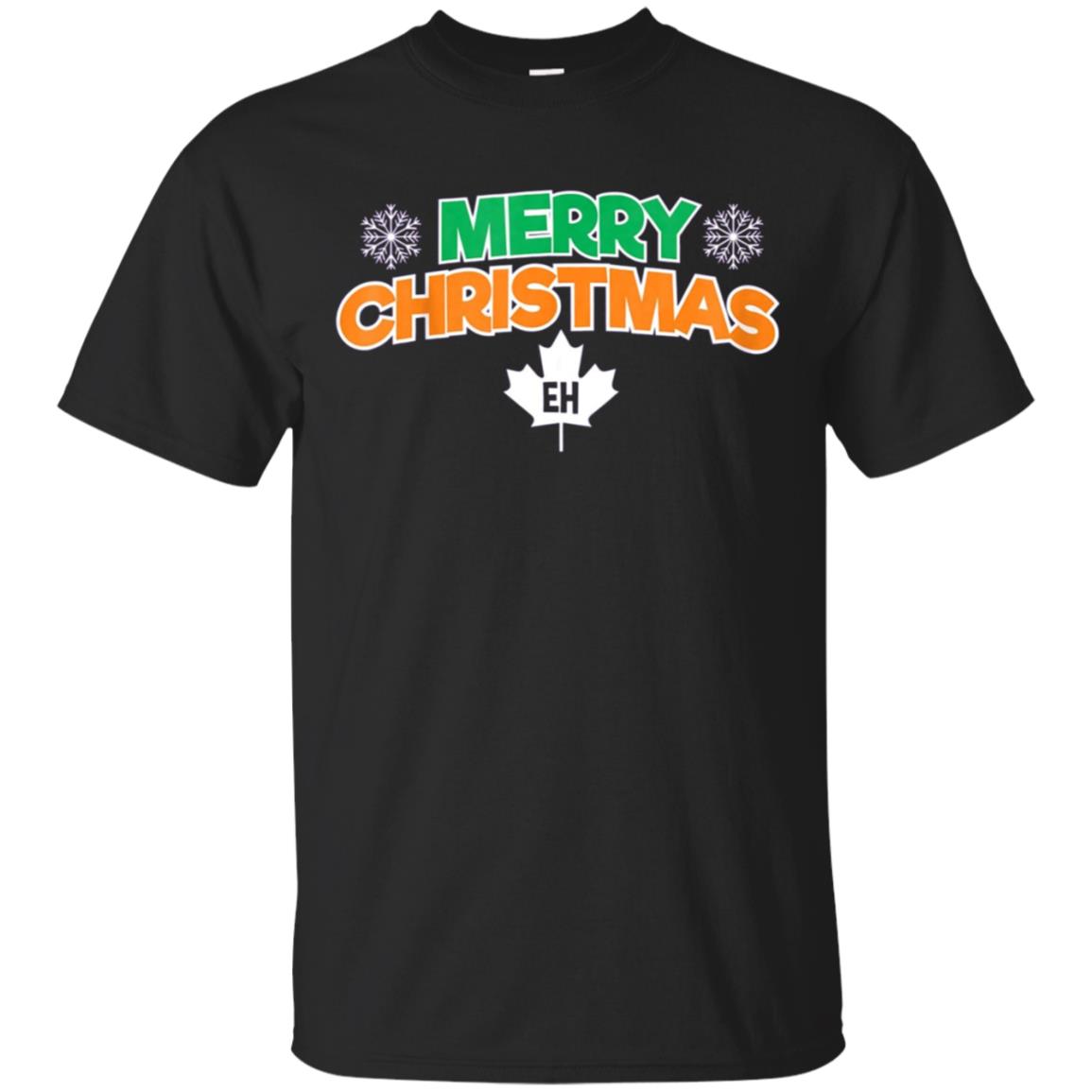 Merry Christmas Eh Canadian Maple Leaf Xmas T Shirt