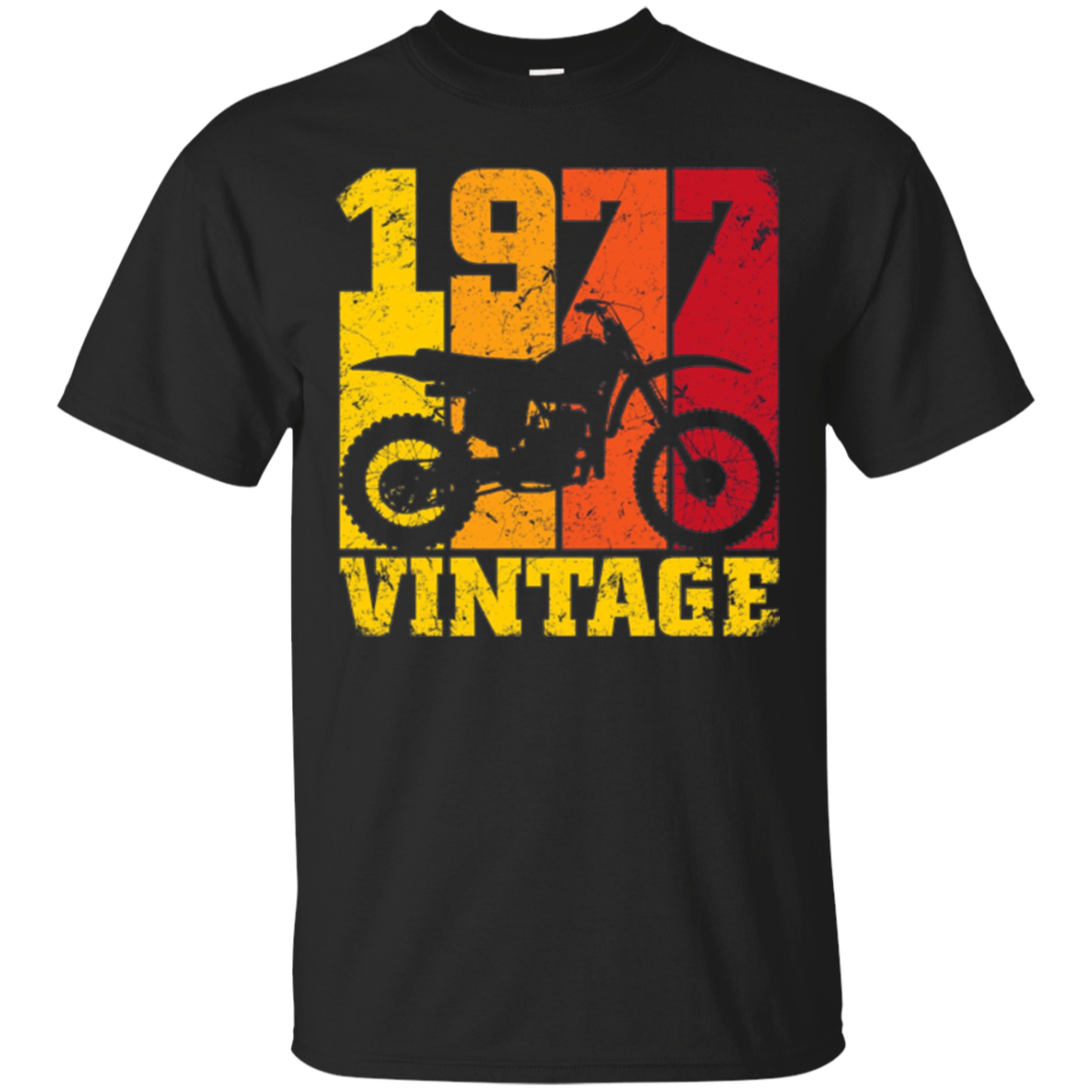 Born In 1977 Retro Mx Dirt Bike 40th Birthday T-shirt