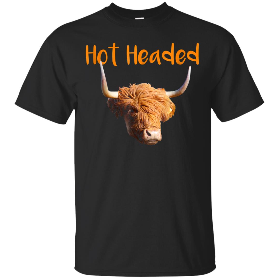 Hot Headed Scottish Highland Cow T Shirt