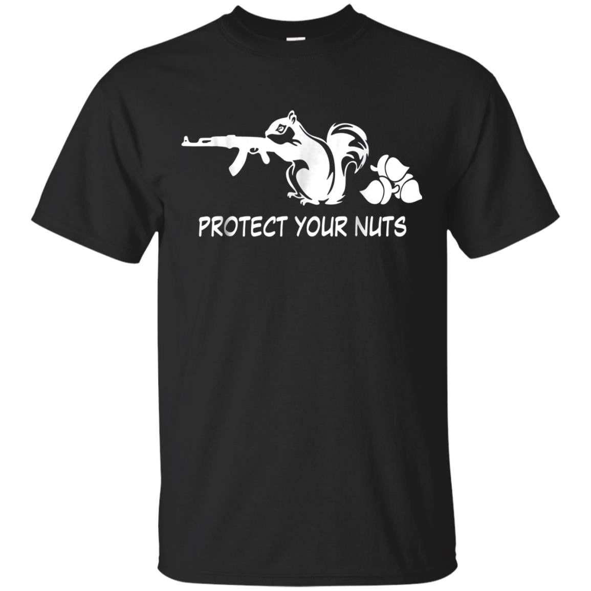 Ak47 Rifle Squirrel Protect Your Nuts Gun Ak-47 Funny Animal Shirts