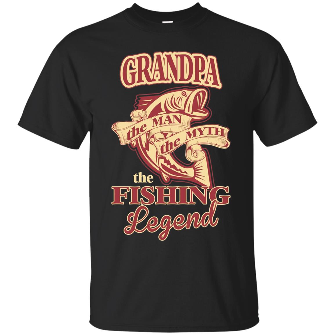 Grandpa The Man The Myth The Fishing Legend T Shirt