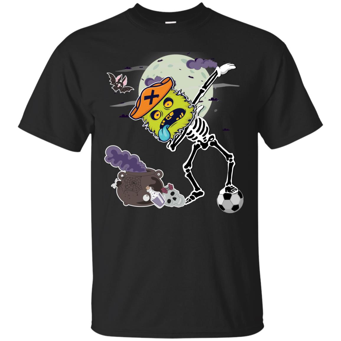 Halloween Dab Pirate Monster Soccer Skeleton Dabbing Shirt