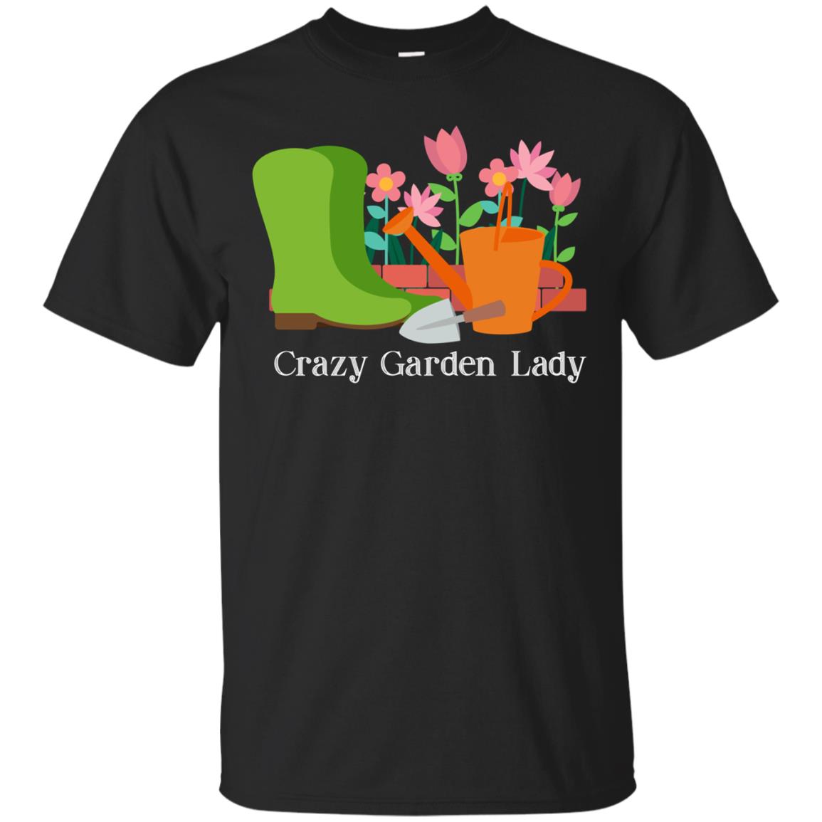 Funny Gardening Crazy Garden Lady Tee T Shirt