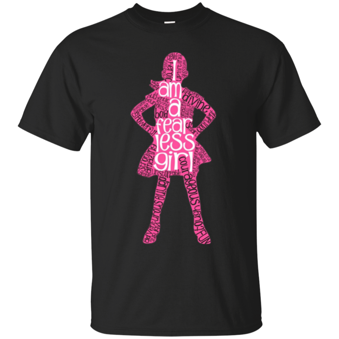 I Am A Rless Girl T-shirt Empowering Word Cloud Shirt