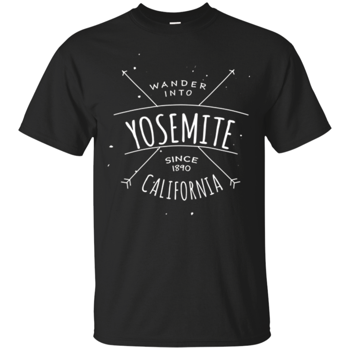 Vintage Yosemite National Park Hipster California T-shirt